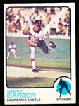 Autographed 1973 Topps Bsbl. #36 Steve Barber, Angels