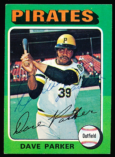 Autographed 1975 Topps Bsbl. #29 Dave Parker, Pirates