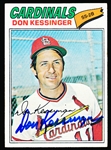 Autographed 1977 Topps Bsbl. #229 Don Kessinger, Cardinals