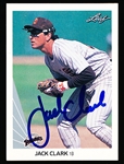 Autographed 1990 Leaf Bsbl. #287 Jack Clark, Padres