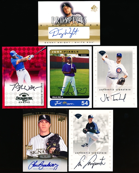 Clean-Up Lot of 6 Diff. MLB/MiLB Certified Autographs