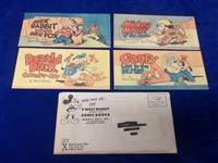 1947 Cheerios “Walt Disney Comic Books Series X” Complete Set of 4 Booklets in Original Mailing Envelope! 