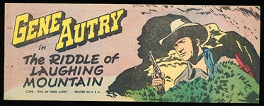 1950 Quaker Oats “Gene Autry in The Riddle of Laughing Mountain” Pocket Sized Comic Book