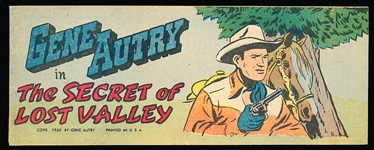 1950 Quaker Oats “Gene Autry in The Secret of Lost Valley” Pocket Sized Comic Book