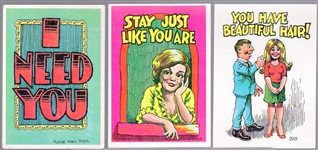 1965 Topps “Monster Greeting Cards” (R708-13) Near Complete Set- 48 of 50