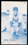 1953 Canadian Baseball Exhibit- #53 Don Hoak, Montreal