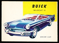 1953-55 Topps “World on Wheels” (R714-24)- #173 Buick Wildcat III- Hi# - Blue Back