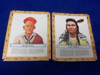 1962 Kellogg’s “Famous Indian Chief Portraits” (F273-7b)- 2 Diff.