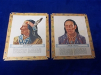 1962 Kellogg’s “Famous Indian Chief Portraits” (F273-7b)- 2 Diff.