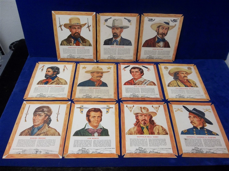 1963 Kellogg’s “Men of the Wild West” (F273-47) Near Set (11 of 12)