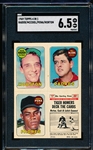 1969 Topps 4 in 1 Baseball- Doug Rader/ Bill McCool/ Roberto Pena/ WS Gane #2 (Tiger Homers Deck The Cards)- SGC 6.5 (Ex-Nm)