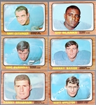 1966 Topps Football- 6 Diff Houston Oilers