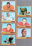 1966 Topps Football- 7 Diff Miami Dolphins