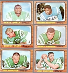 1966 Topps Football- 6 Diff NY Jets