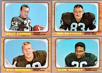 1966 Topps Football- 4 Diff Oakland Raiders