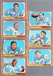 1966 Topps Football- 7 Diff San Diego Chargers