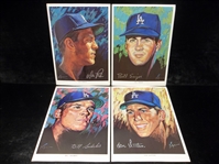 1969 Volpe LA Dodgers- 4 Diff- Color 8" x 11"