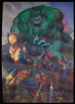 2009 Mines Press Inc. Marvel Heroes 5 x 7 3-D Ad Card