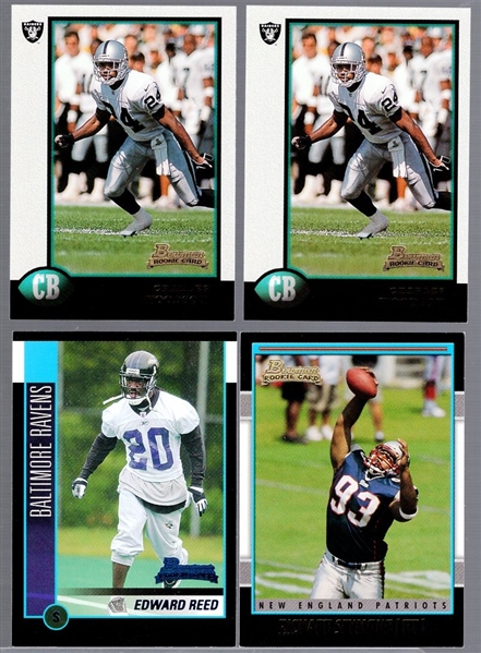 1998-2002 Bowman Ftbl.- 4 Asst. Pro FB HOF Rookie Cards