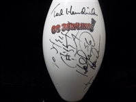 Autographed Super Bowl XLVIII Bowling Pin- Signed by 3 Former NFLer's