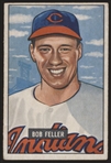 1951 Bowman Bb- #30 Bob Feller, Indians