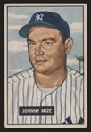 1951 Bowman Bb- #50 Johnny Mize, Yankees