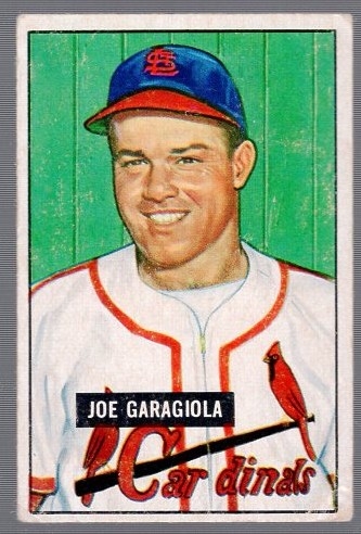 1951 Bowman Bb- #122 Joe Garagiola RC, Cards