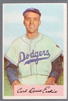 1954 Bowman Bb- #10 Erskine, Dodgers- No Loop