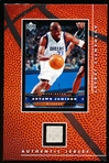 Vintage Sports Cards (Conroe, Texas) Player-Worn Jersey Swatches in 4" x 6" Cardboard Frames- Antawn Jamison, Mavericks