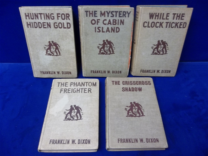 Clean Up Lot of 5 Diff. Franklin W. Dixon Hardy Boys Mystery Hardcover Books