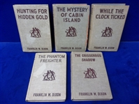 Clean Up Lot of 5 Diff. Franklin W. Dixon Hardy Boys Mystery Hardcover Books