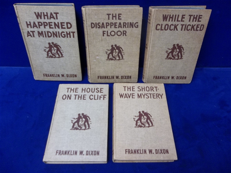 Clean Up Lot of 5 Diff. Franklin W. Dixon Hardy Boys Mystery Hardcover Books