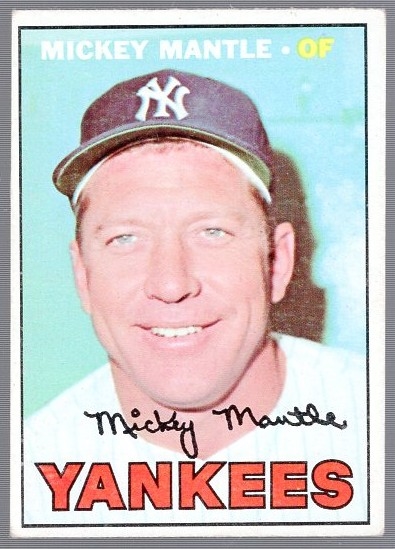 1967 Topps Bb- #150 Mickey Mantle, Yankees