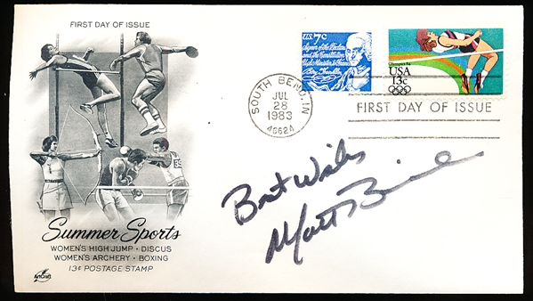 Autographed Matt Biondi Artcraft Summer Sports First Day Envelope