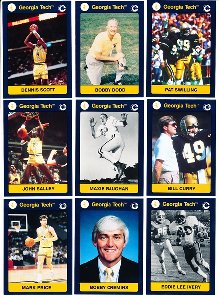 1991 Collegiate Collection Georgia Tech Multi-Sport Complete Set of 200