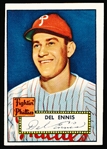 1952 Topps Baseball- #223 Del Ennis, Phillies