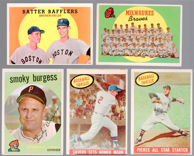 1959 Topps Bb- 35 Cards