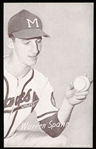 1947-66 Baseball Exhibit- Warren Spahn- “M" on Cap