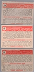 1952 Topps Baseball- 3 Diff