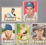 1952 Topps Bb- 5 Diff