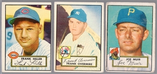 1952 Topps Bb- 3 Diff