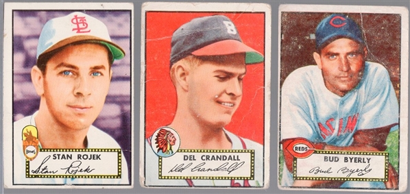 1952 Topps Bb- 3 Diff