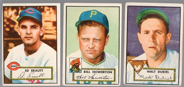 1952 Topps Bb- 3 Diff