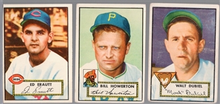 1952 Topps Bb- 3 Diff