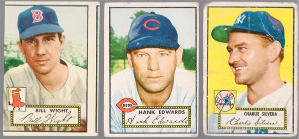 1952 Topps Bb- 3 Diff