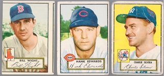 1952 Topps Bb- 3 Diff