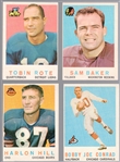 1959 Topps Football- 14 Diff