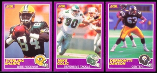 1990 Score Supplemental Ftbl.- 3 Diff. Rookie Cards