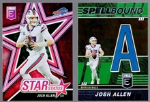 2022 Donruss Elite Ftbl.- 2 Diff. Josh Allen Inserts