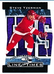 1997-98 Donruss Preferred NHL- “Line of the Times"- #6-B Steve Yzerman, Red Wings- #2255/2500